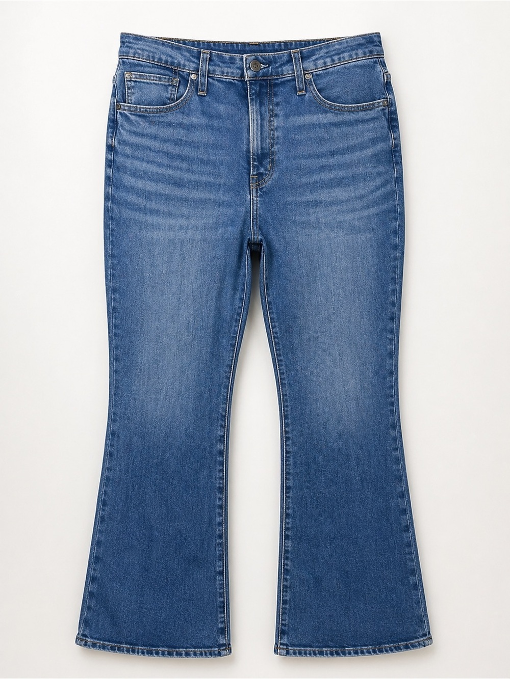 Madewell Perfect Vintage Flare Jeans Size 31 Blue Wash High Rise Denim